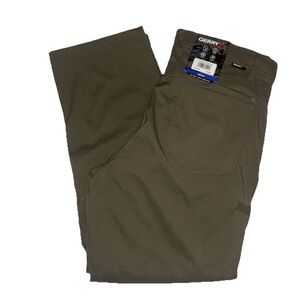 New With Tags Gerry Olive Green Fleece Lined Pants 36x30